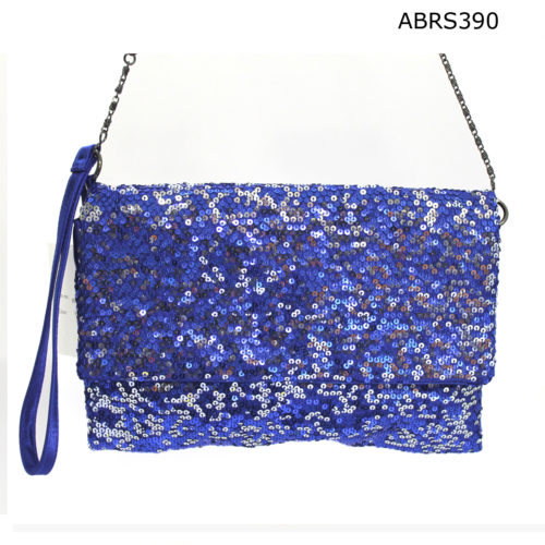 Borsa in fintapelle blu